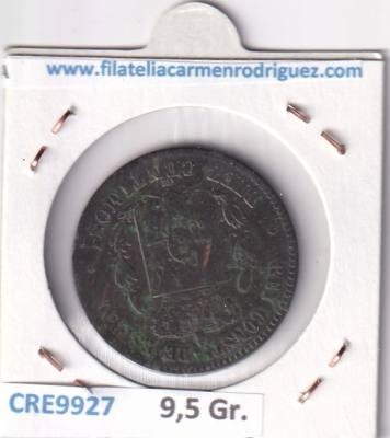 CRE9927 MONEDA ESPAÑA ALFONSO XII 10 CENTIMOS 1877 OM BARCELONA