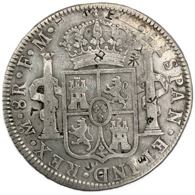CRE7554 MONEDA ESPAÑA CARLOS IV 8 REALES 1790 LIMA FM