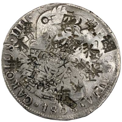 CRE7558 MONEDA ESPAÑA CARLOS IV 8 REALES 1806 LIMA JP