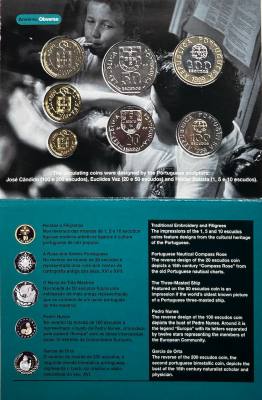 HEXP096 CARTERA PORTUGAL 50 AÑOS UNICEF 1999 9 MONEDAS