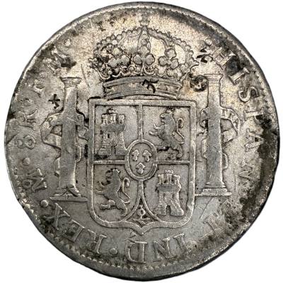 CRE7616 MONEDA ESPAÑA CARLOS IV 8 REALES 1798 MEXICO FM