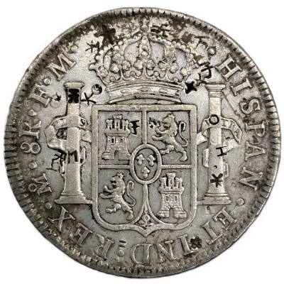 CRE7622 MONEDA ESPAÑA CARLOS IV 8 REALES 1800 MEXICO FM