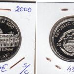 E4330 MONEDA LIBERIA 5 DOLARES 2000