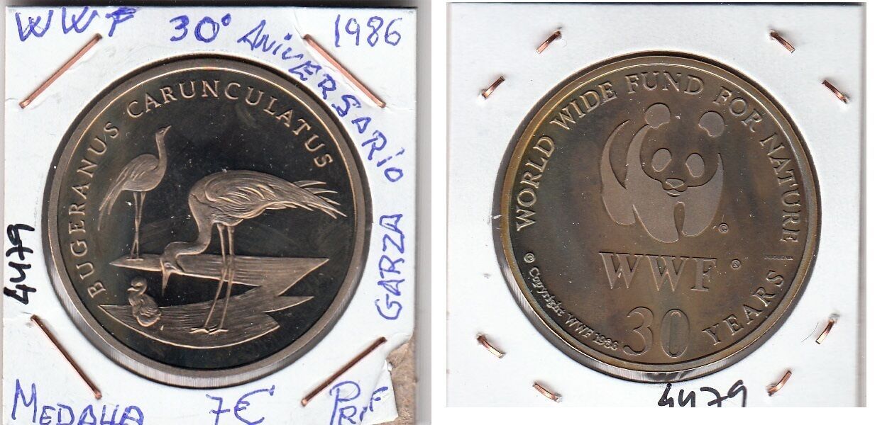 1654427986-e4479medallawwf30aniversario1986proof7.jpg MEDALLA WWF 30 ANIVERSARIO 1986 - Imagen 1