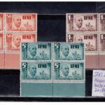 SELLOS ESPAÑA IFNI Nº 73/75 BLOQUE DE 4  BORDE DE HOJA