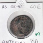 MONEDA ROMANA ANTONIO PIO AS 138-161