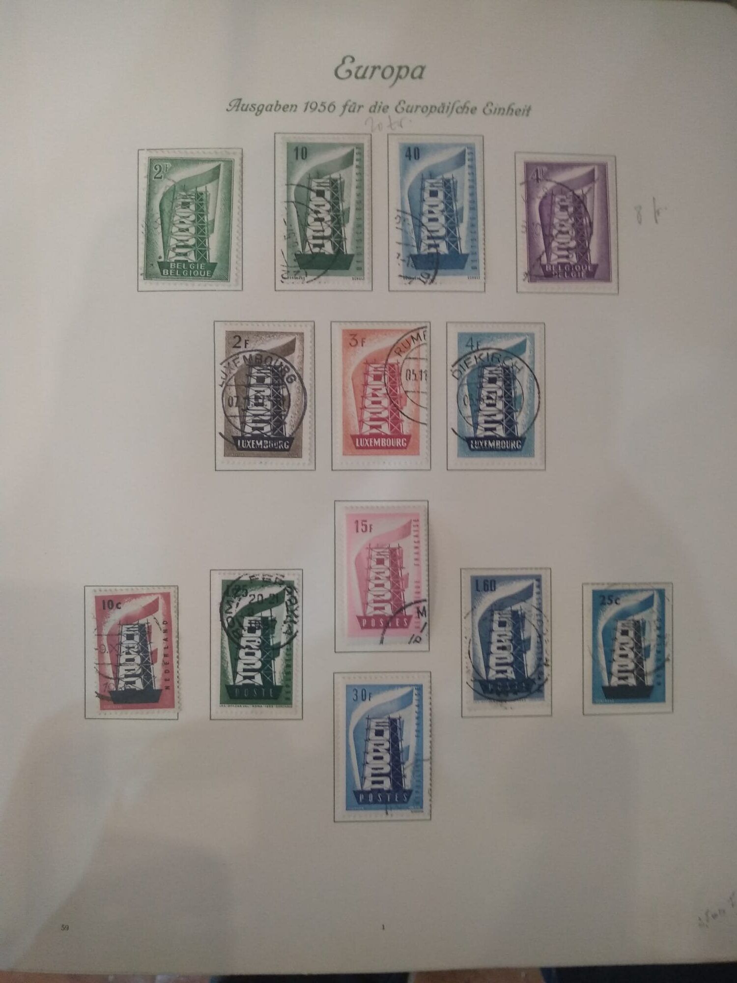 1684781039-l0041.jpg L004 ALBUM SELLOS TEMA EUROPA MARCA PHARO ANTIGUO VER DESCRIPCION EN FOTO - Imagen 1