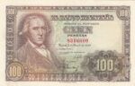 BILLETE ESPAÑA 100 PESETA 1948 SIN SERIE