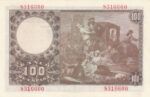 BILLETE ESPAÑA 100 PESETA 1948 SIN SERIE - Imagen 2