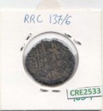 CRE2533 MONEDA ROMANA SEXTANTE ROMA MERCURIO PROA 194-190 AC - Imagen 2