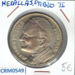 CRM0549 MEDALLA JUAN PABLO II VIAJE DEL PAPA A ESPAÑA