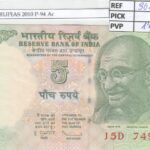 BILLETE INDIA 5 RUPIAS 2010 P-94 Аc