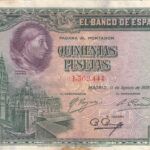 CRBS0692 BILLETE ESPAÑA 500 PESETAS 1928