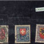 CRSEXT0258 SELLOS SUIZA Nº CAT 185-7 USADOS