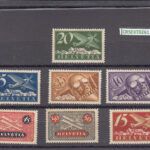CRSEXT0261 SELLOS SUIZA AEREOS Nº CAT AV 3-9 CON CHARNELA
