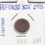 CRE1265 MONEDA ESPAÑA ALFONSO XIII 1 CENTIMO 1913