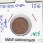 CR1435 MONEDA EEUU 1 CENTIMO 1876 BRONCE MBC