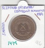 CR1479 MONEDA ALEMANIA ORIENTAL 5 MARCOS 1969 MBC