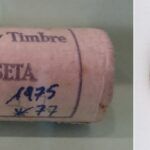 C1975 CARTUCHO DE 50 MONEDAS ESPAÑA 1 PESETAS 1975 ESTRELLA 77