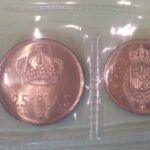 C1975 SERIE DE 4 MONEDAS ESPAÑA 25 PESETAS 1975 ESTRELLA 80