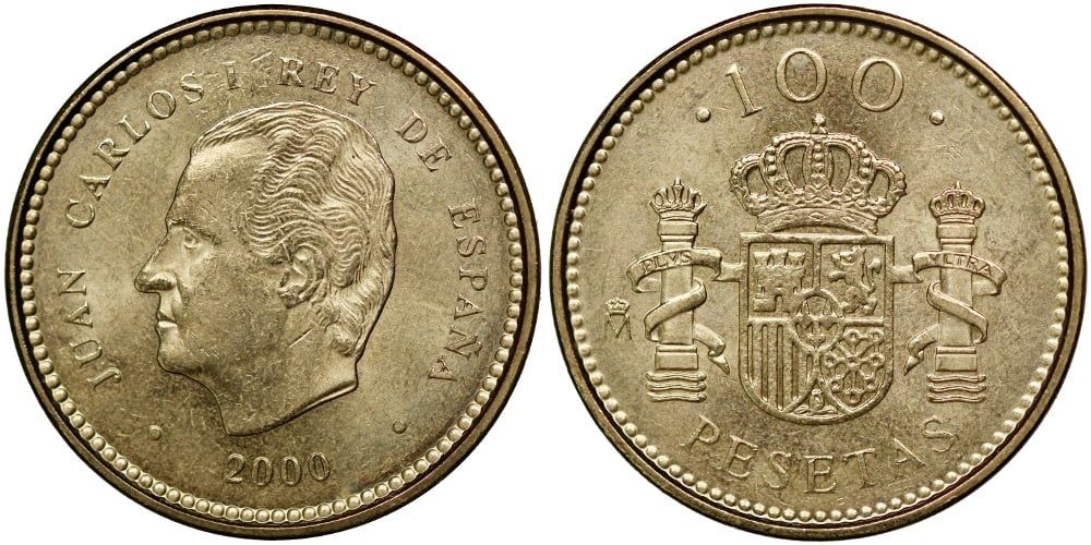 imagen-13-10518.jpg C2000 MONEDA ESPAÑA 100 PESETAS 2000 LIS ABAJO SIN CIRCULAR - Imagen 1