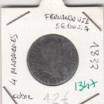 CRE1347 MONEDA ESPAÑA FERNANDO VII 4 MARAVEDIES 1833 SEGOVIA