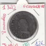 CRE1351 MONEDA ESPAÑA FERNANDO VII 8 MARAVEDIES 1820 JUBIA