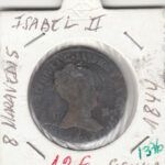 CRE1376 MONEDA ESPAÑA ISABEL II 8 MARAVEDIS 1844 SEGOVIA