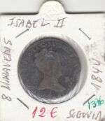 CRE1376 MONEDA ESPAÑA ISABEL II 8 MARAVEDIS 1844 SEGOVIA