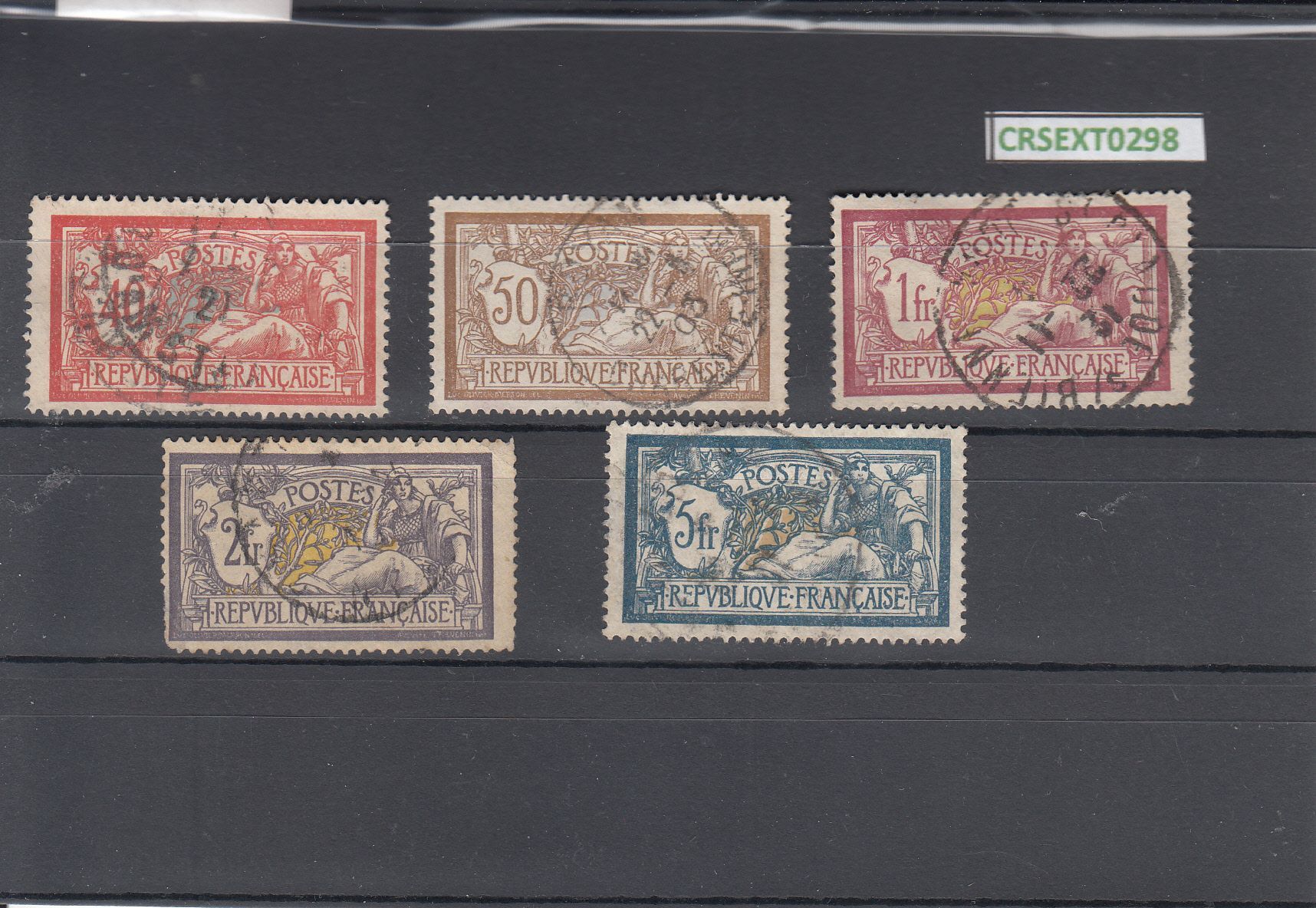 imagen-13-10731.jpg CRSEXT0298 SELLOS FRANCIA Nº CAT 119-23 USADOS - Imagen 1