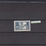 CRSEXT0306 SELLO FRANCIA Nº CAT 252 X CON CHARNELA MANCHA EN LA GOMA