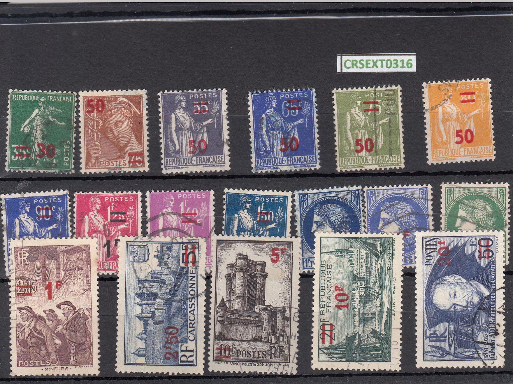 imagen-13-10749.jpg CRSEXT0316 SELLOS FRANCIA Nº CAT 476-93 USADOS - Imagen 1