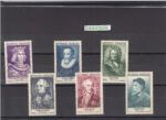 CRSEXT0325 SELLOS FRANCIA Nº CAT 1027-32 X CON CHARNELA