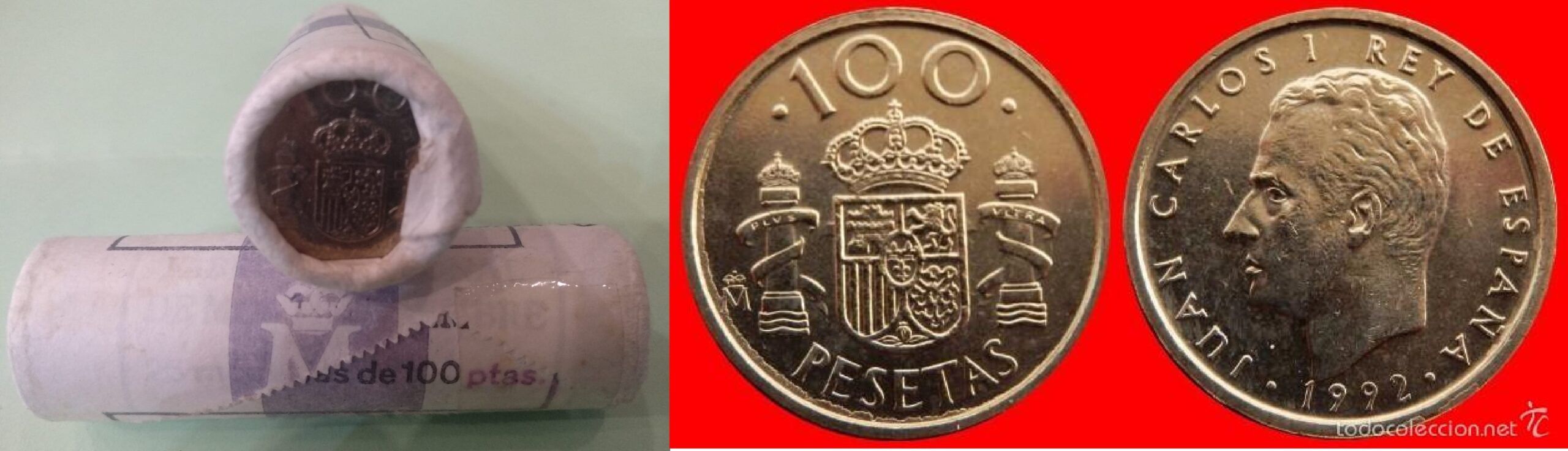 imagen-13-10773.jpg C1992 CARTUCHO CON 50 MONEDAS ESPAÑA 100 PESETAS 1992 SIN CIRCULAR - Imagen 1