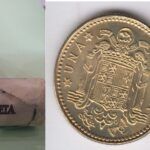 C1975 CARTUCHO CON 50 MONEDAS ESPAÑA 1 PESETA 1975 ESTRELLA 78 SIN CIRCULAR