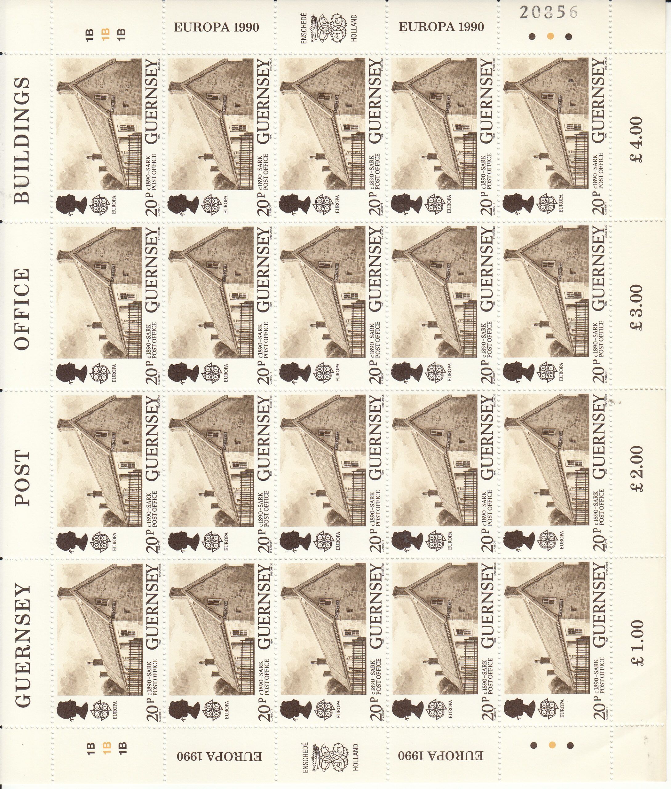 imagen-13-10883.jpg CRSEXT0372 SELLOS GUERNSEY TEMA EUROPA 1990 MINIPLIEGOS XX SIN CHARNELA - Imagen 1