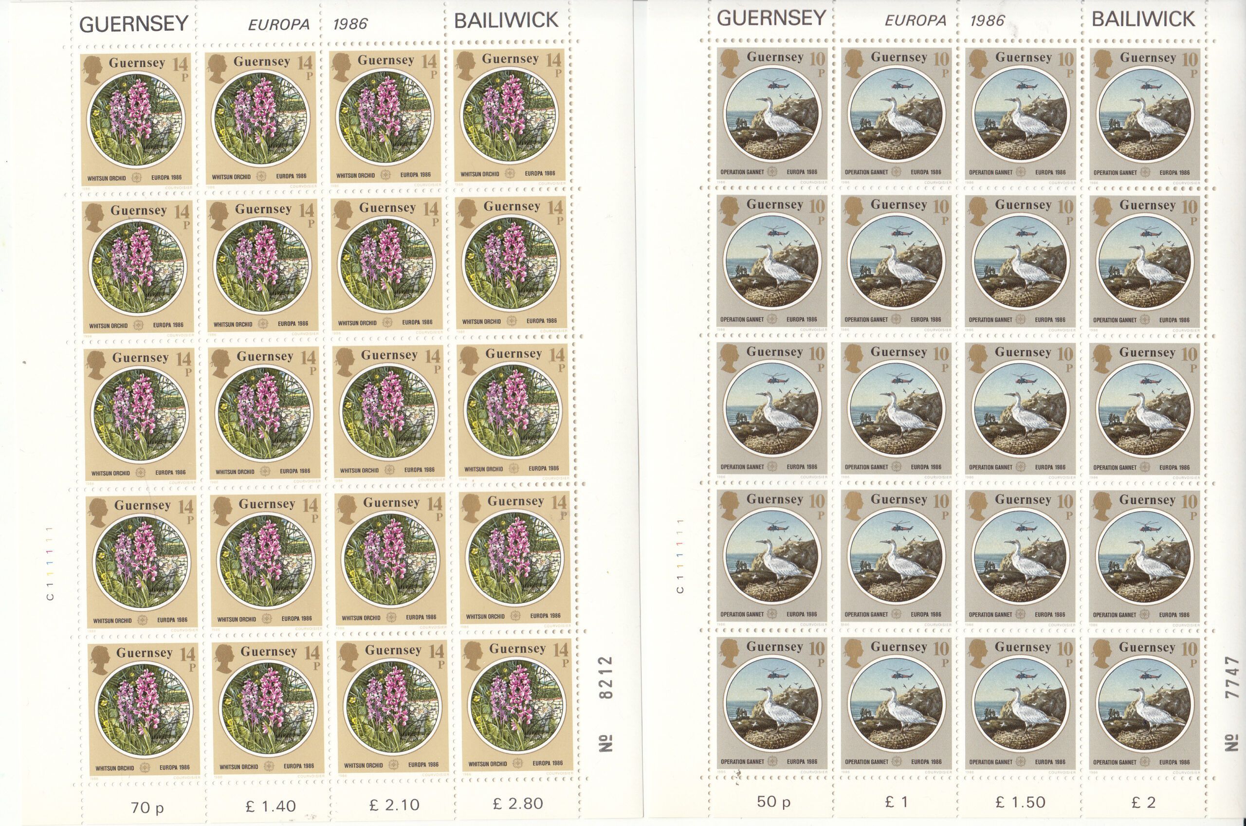 imagen-13-10886.jpg CRSEXT0375 SELLOS GUERNSEY TEMA EUROPA 1987 MINIPLIEGOS XX SIN CHARNELA - Imagen 1