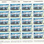 CRSEXT0379 SELLOS JERSEY TEMA EUROPA 1988 MINIPLIEGOS XX SIN CHARNELA