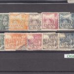 CRS680 SELLOS ESPAÑA Nº CAT 1097-101 Y 1111-15 USADOS