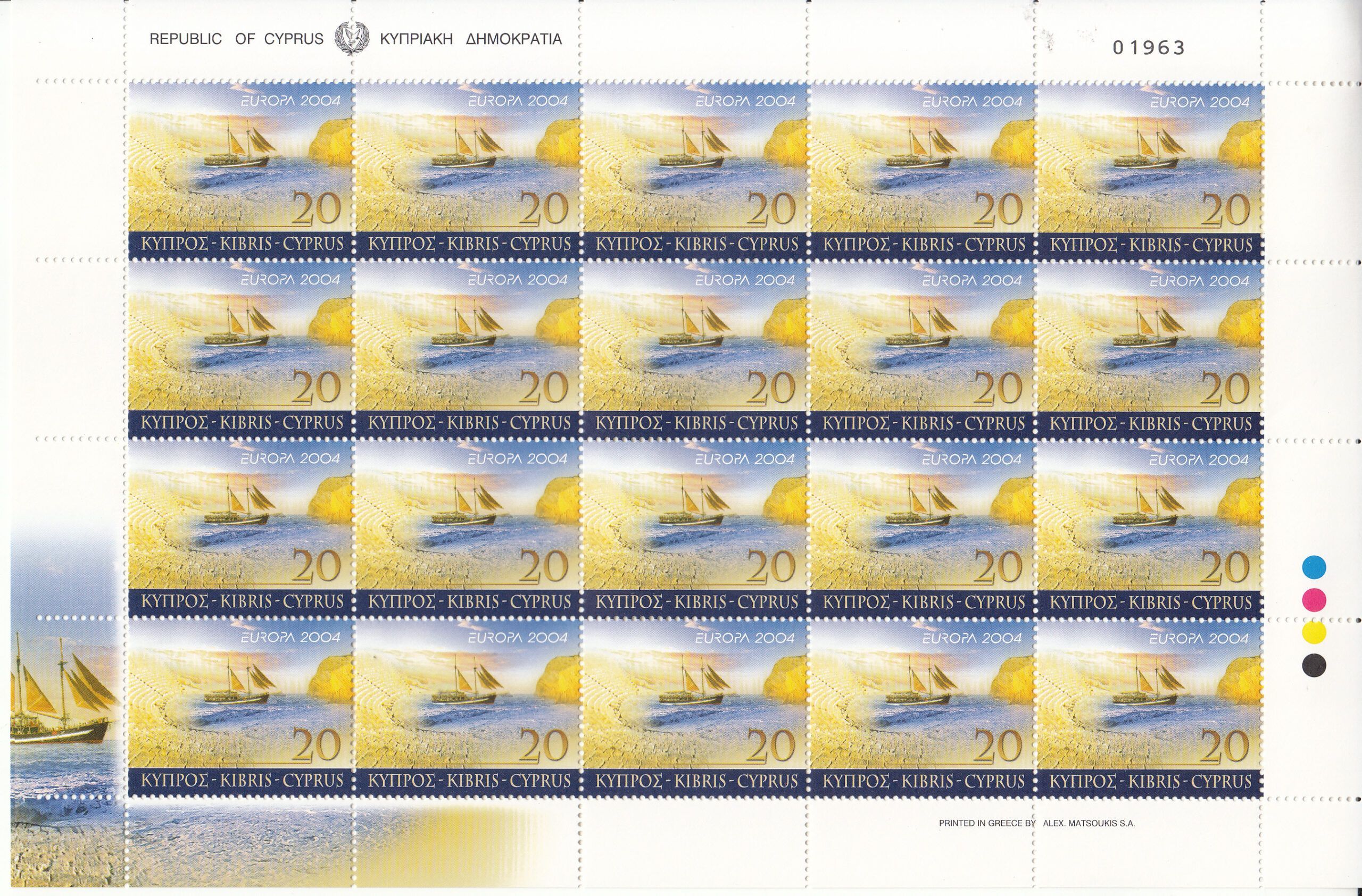 imagen-13-10951.jpg CRSEXT0442 SELLOS CHIPRE TEMA EUROPA 2004 MINIPLIEGOS - Imagen 1