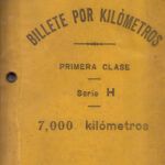 CRTAR007 CARTILLA BILLETES POR KILOMETROS BUEN ESTADO