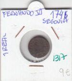 CRE1317 MONEDA ESPAÑA FERNANDO VI 1746 1 REAL SEGOVIA