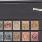 CRSEXT0468 SELLOS FRANCIA Nº CAT 25-32 Y LOS Nº 28 Y 29 CON LOS TIPOS A Y B USADO