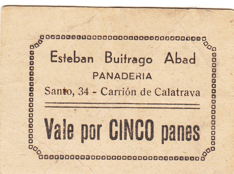 imagen-13-11142.jpg CRBL0058 CUPON PANADERIA ESTEBAN BUITRAGO CARRION DE CALATRAVA (CIUDAD REAL)MBC - Imagen 1