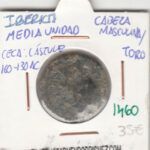 CRE1460 MONEDA IBERA MEDIA UNIDAD CASTULO 160-130 A.C