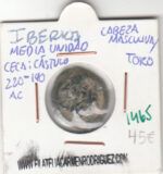 CRE1465 MONEDA IBERA MEDIA UNIDAD CÁSTULO 220-190 A.C