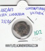 CRE1512 Ae2-Ae3 Lugdunum Constantinopla/Victoria 332