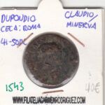 CRE1543 Dupondio Roma Claudio/Minerva