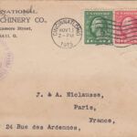 CRCAR317 ESTADOS UNIDOS SOBRE A FRANCIA 1915 CON CENSURA MILITAR
