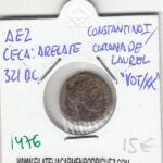 CRE1476 Ae2 Arelate Constantino I/Corona votiva